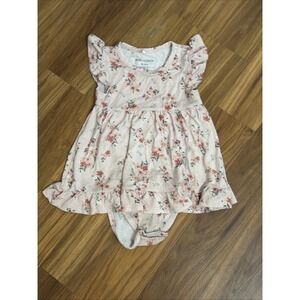 Posh Peanut Baby Girls 18-24 Months Sweet Pink Romper Bodysuit Shirt Dress VGC